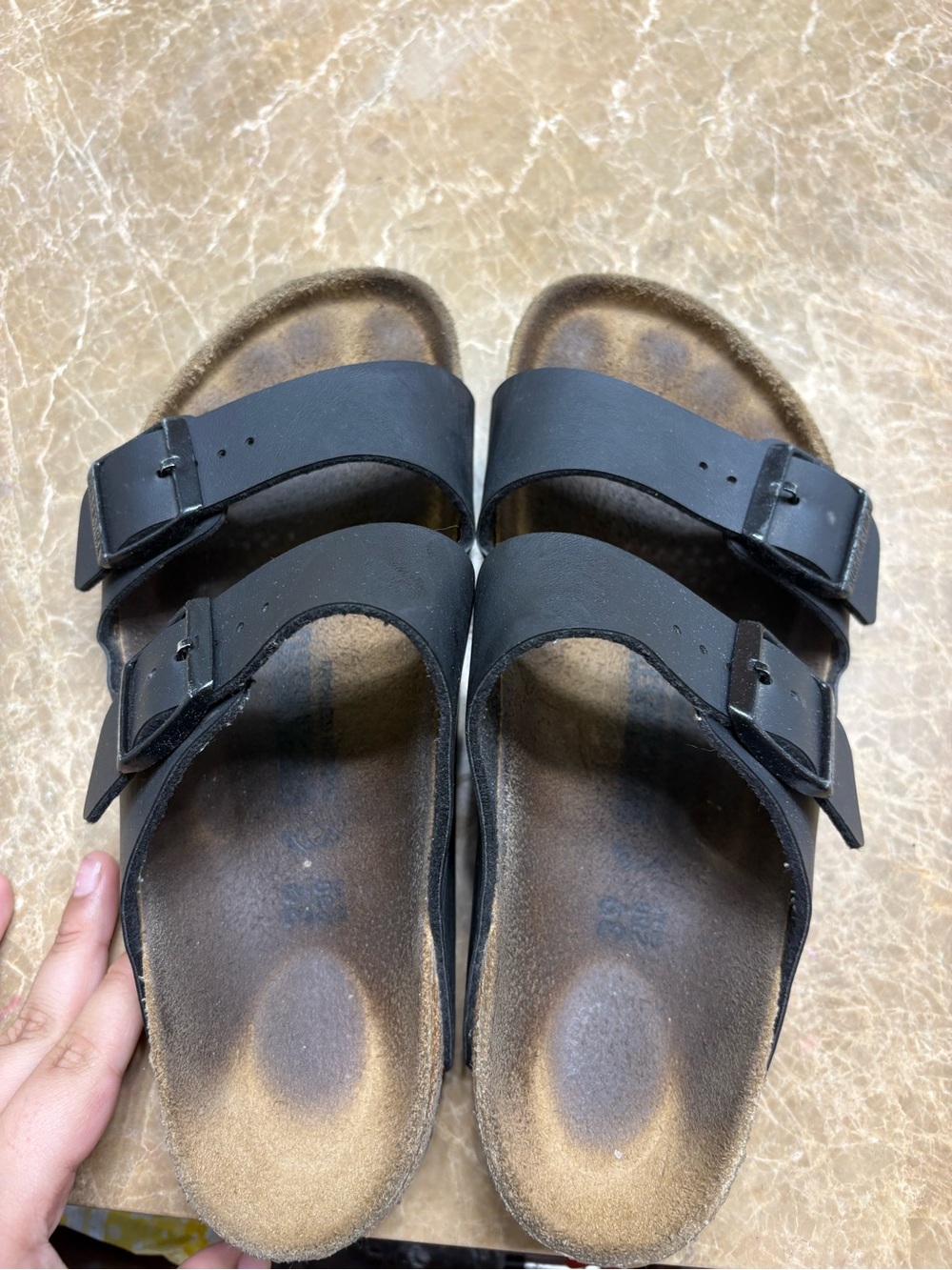 Birkenstock Black Two-Strap Sandals